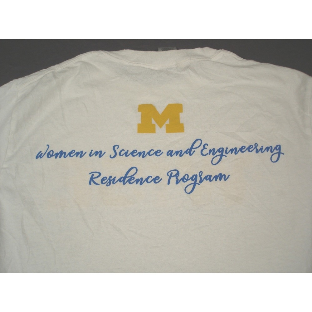 Gildan Unisex Michigan WISE RP Science Engineering‎ T-Shirt Small White STEM - Picture 4 of 7